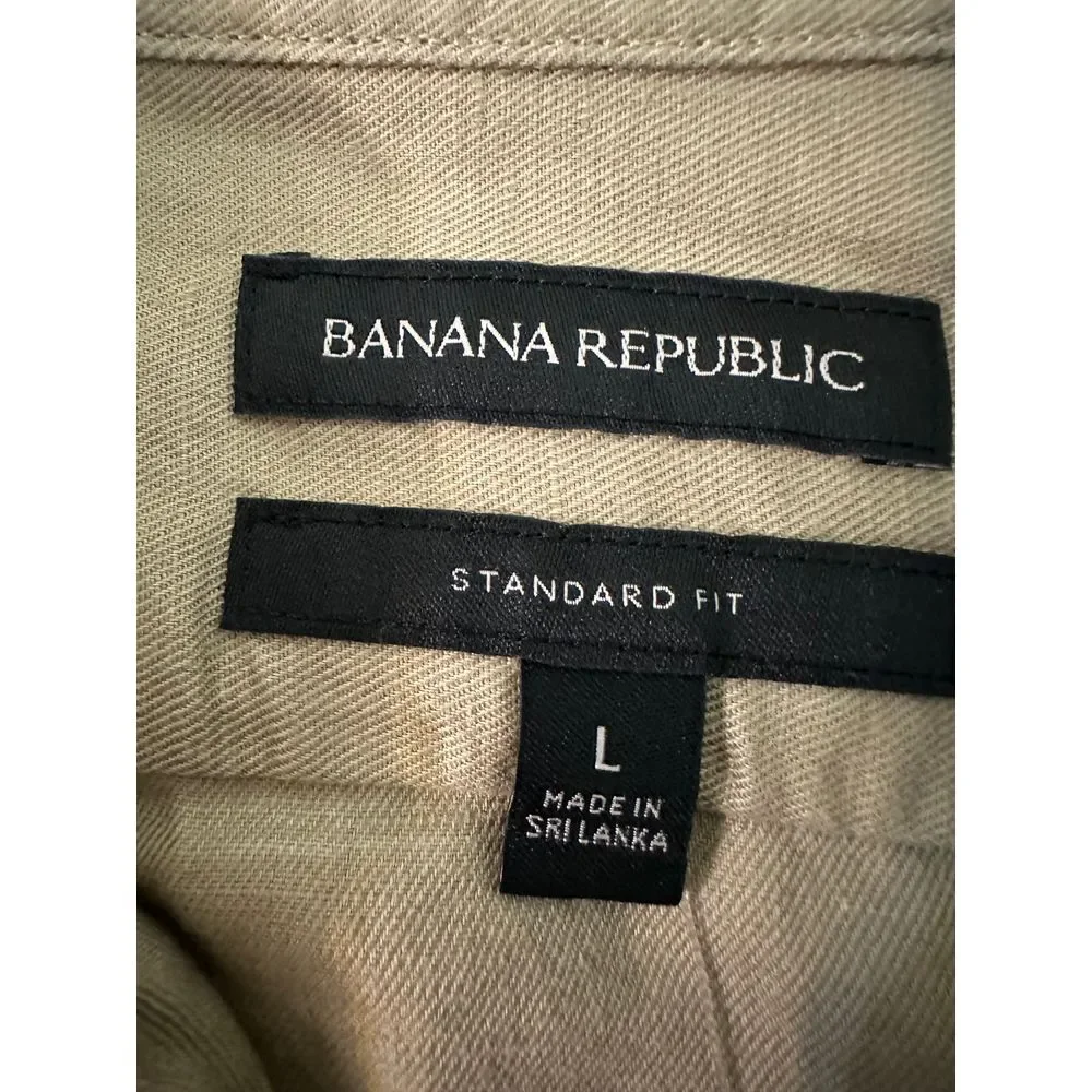 Banana‎ Republic Button Up Men's Large Long Sleeve NWT